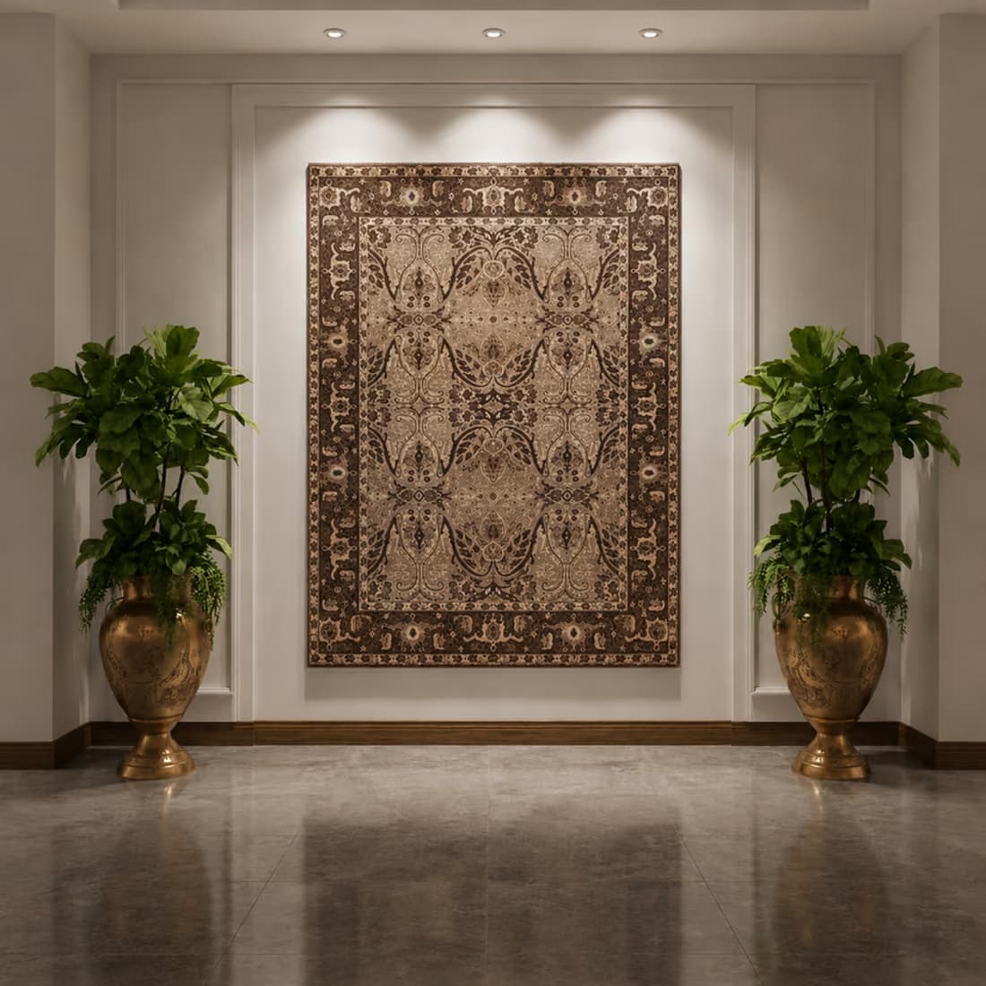 Agra Vintage Overdye Carpet, full piece