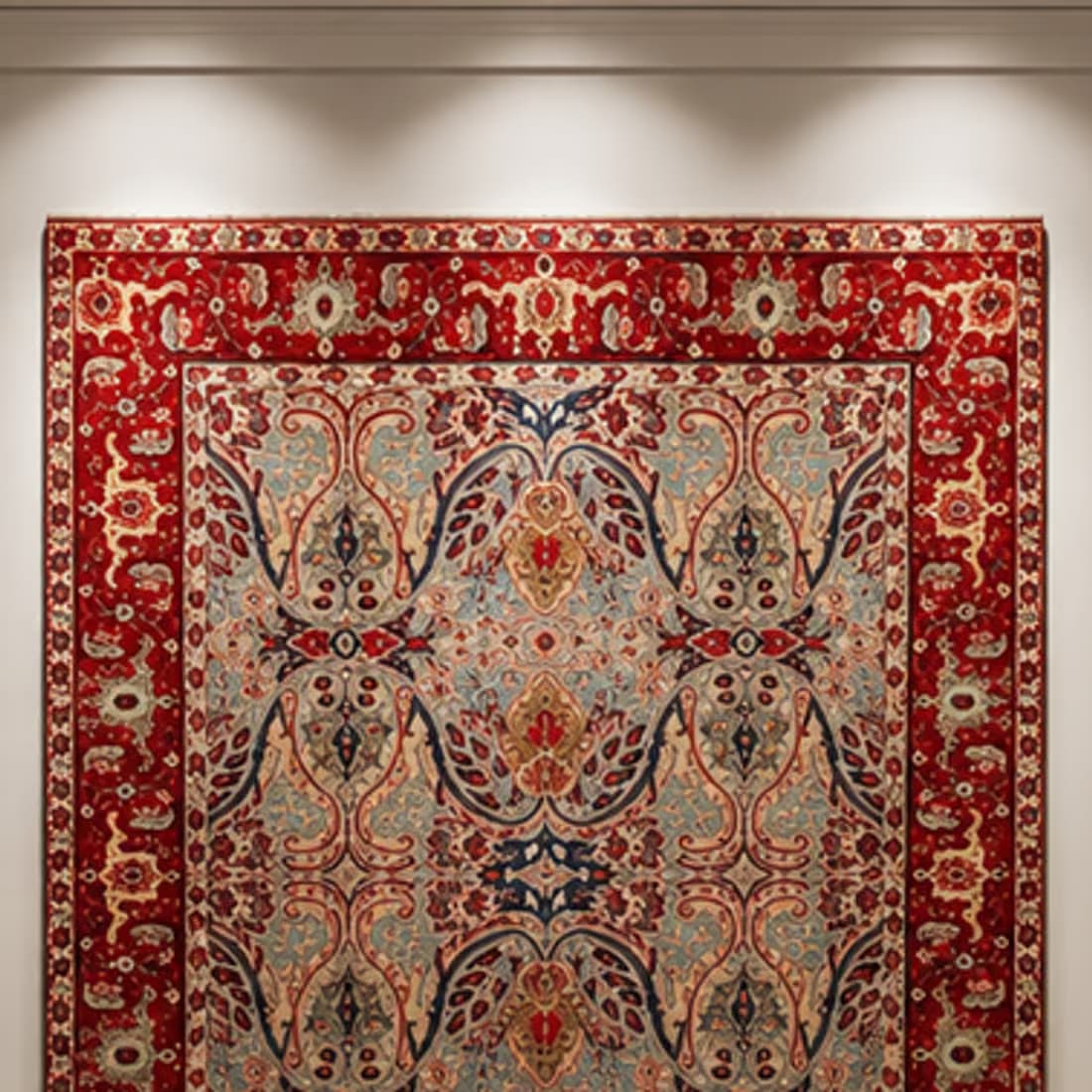 Amber Fort Medallion Rug, full piece