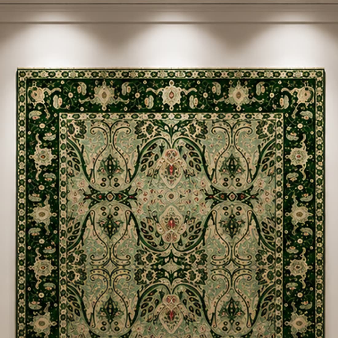 Kutch Mirror Diamond Rug, full piece