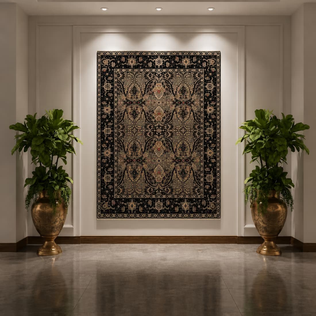 Varanasi Rosewood Carpet, full piece